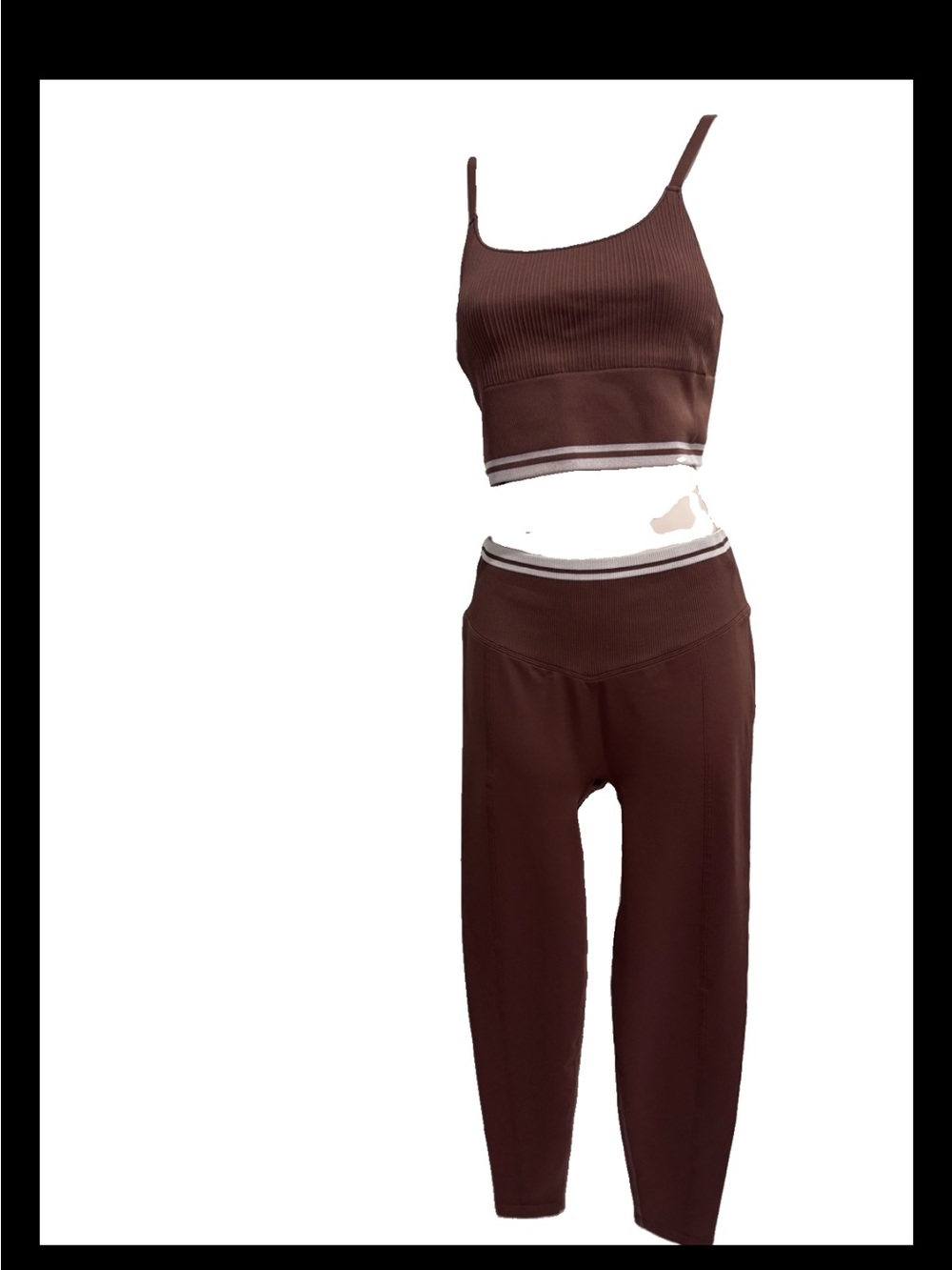 Victoria Secret Pink 2psc set SOFT SEAMLESS CONTOUR LEGGINGS Size M /Bra XL - Picture 2 of 16